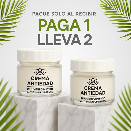 COMPRA 1 Y LLEVA 2 - Crema Rejuvenecedora y Anti-Envejecimiento - PAGUE AL RECIBIR (01)